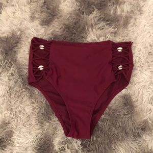 High waisted swim bottom